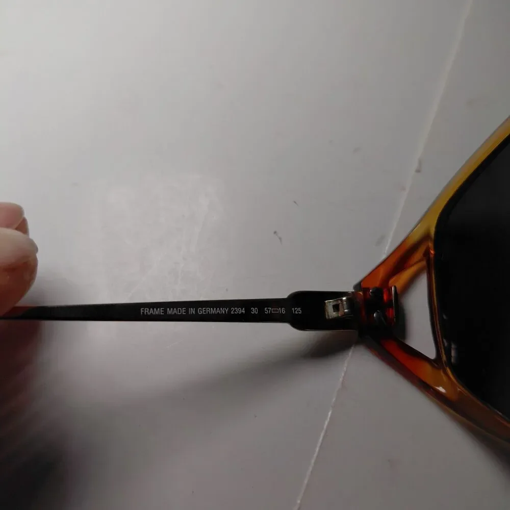 Vintage Christian Dior Amber & Gold Clear Oval Glasses Germany 2394 30 57 16 125